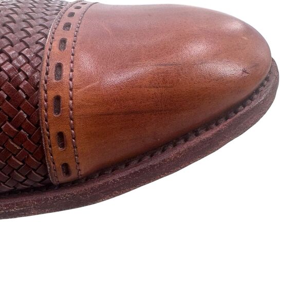 Allen Edmonds New Orleans Brown Braided Weave Cap Toe Leather Shoes - 10.5 B main image 6